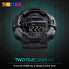 SKMEI Men Sports Watches 50M Waterproof Back Light LED Digital Watch Chronograph Shock Double Time F Wristwatches 1243
